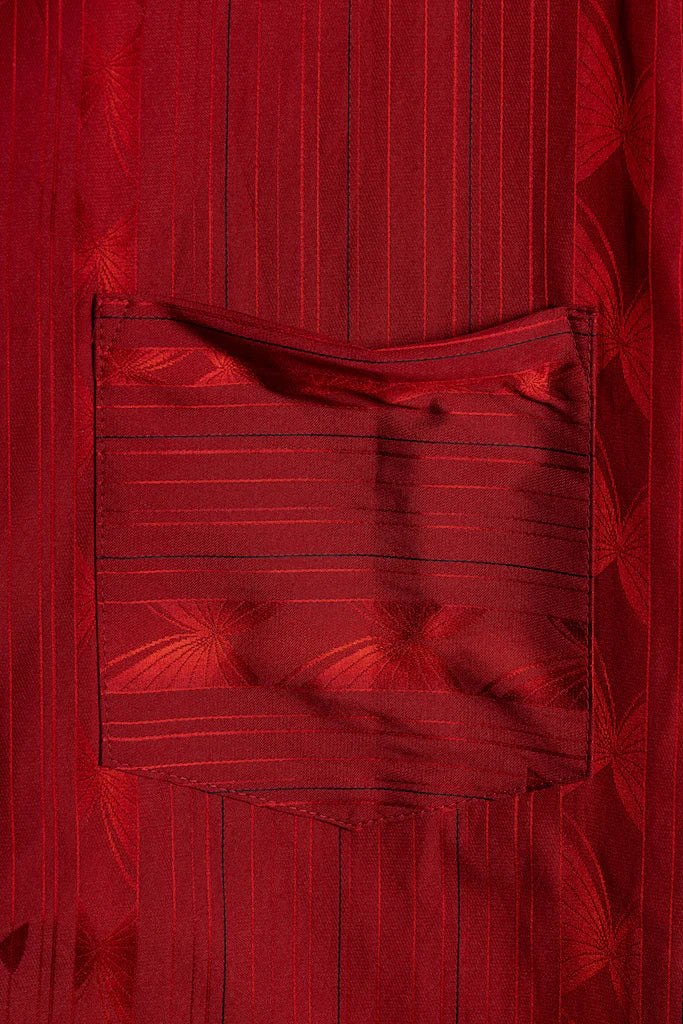 Dark Red Kimono Shirts - SAI Japan Vintage