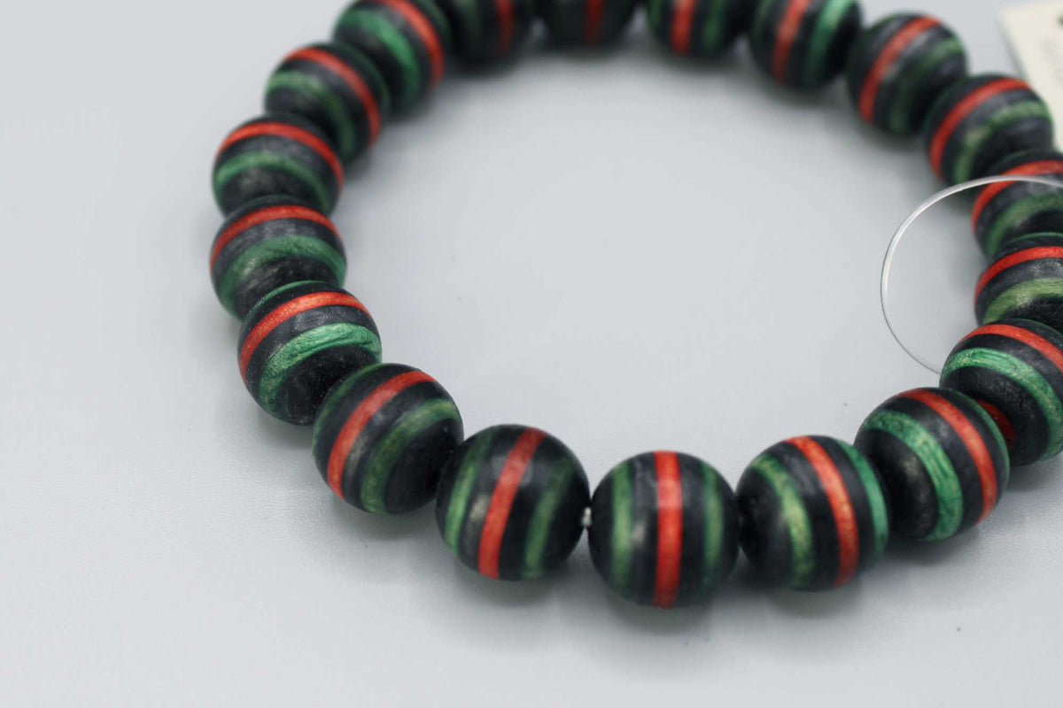 Striped Wood Balance Bracelet - Kyoto Kanbe Juzu