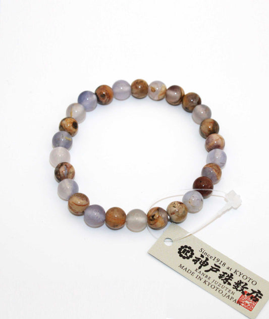 Earth Agate Bead Bracelet - Kanbe Juzu