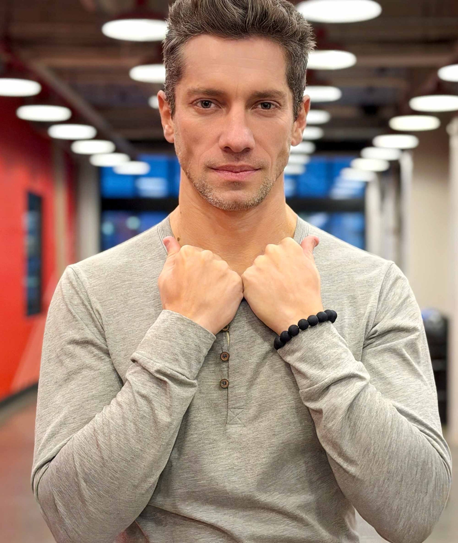 Men's Indigo Pearl Prayer Bead Bracelet Mountain Cherry Blossom Indigo Dye - Kyoto Kanbe Juzu