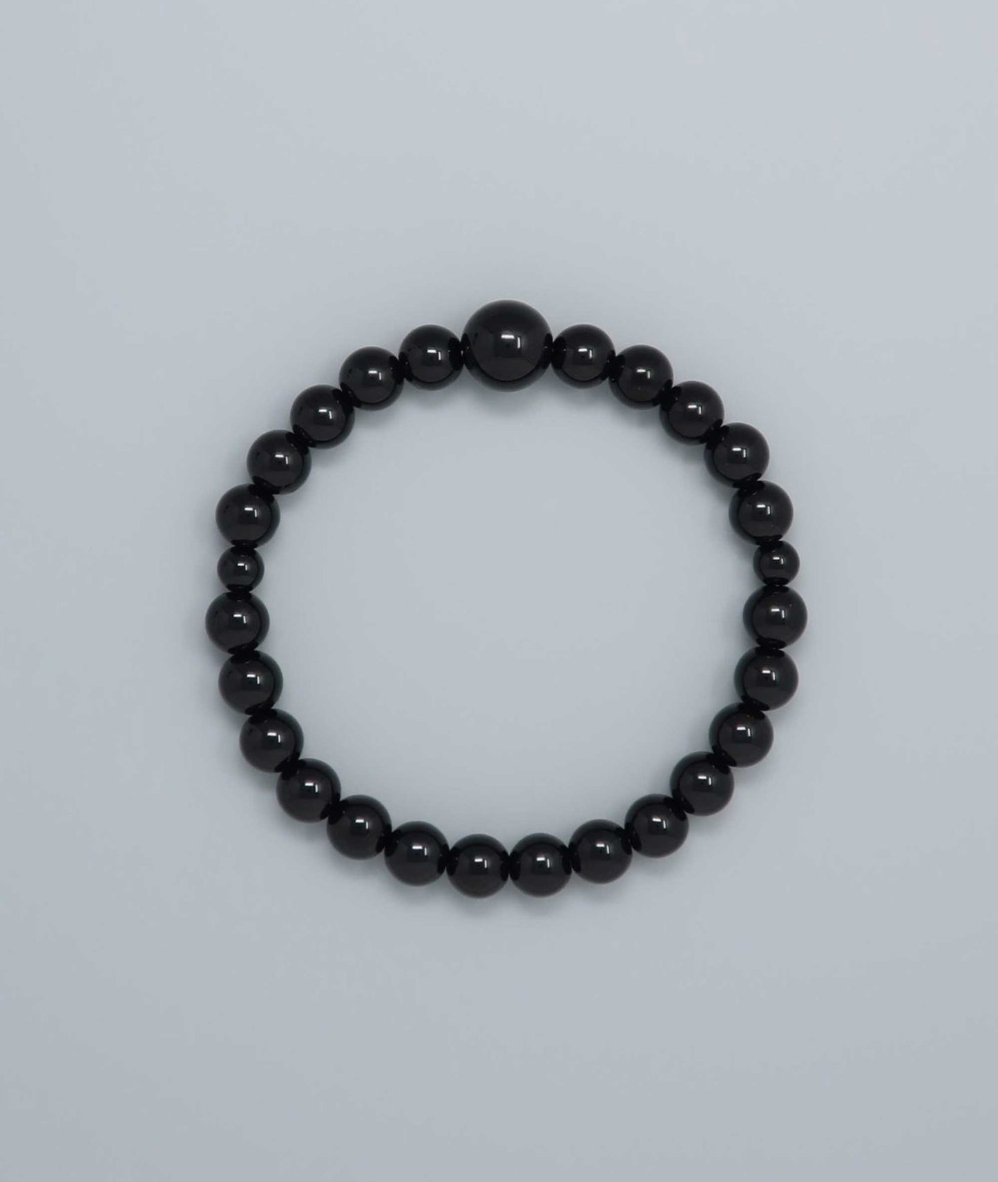 Pure Black Onyx Bracelet - Kyoto Kanbe Juzu