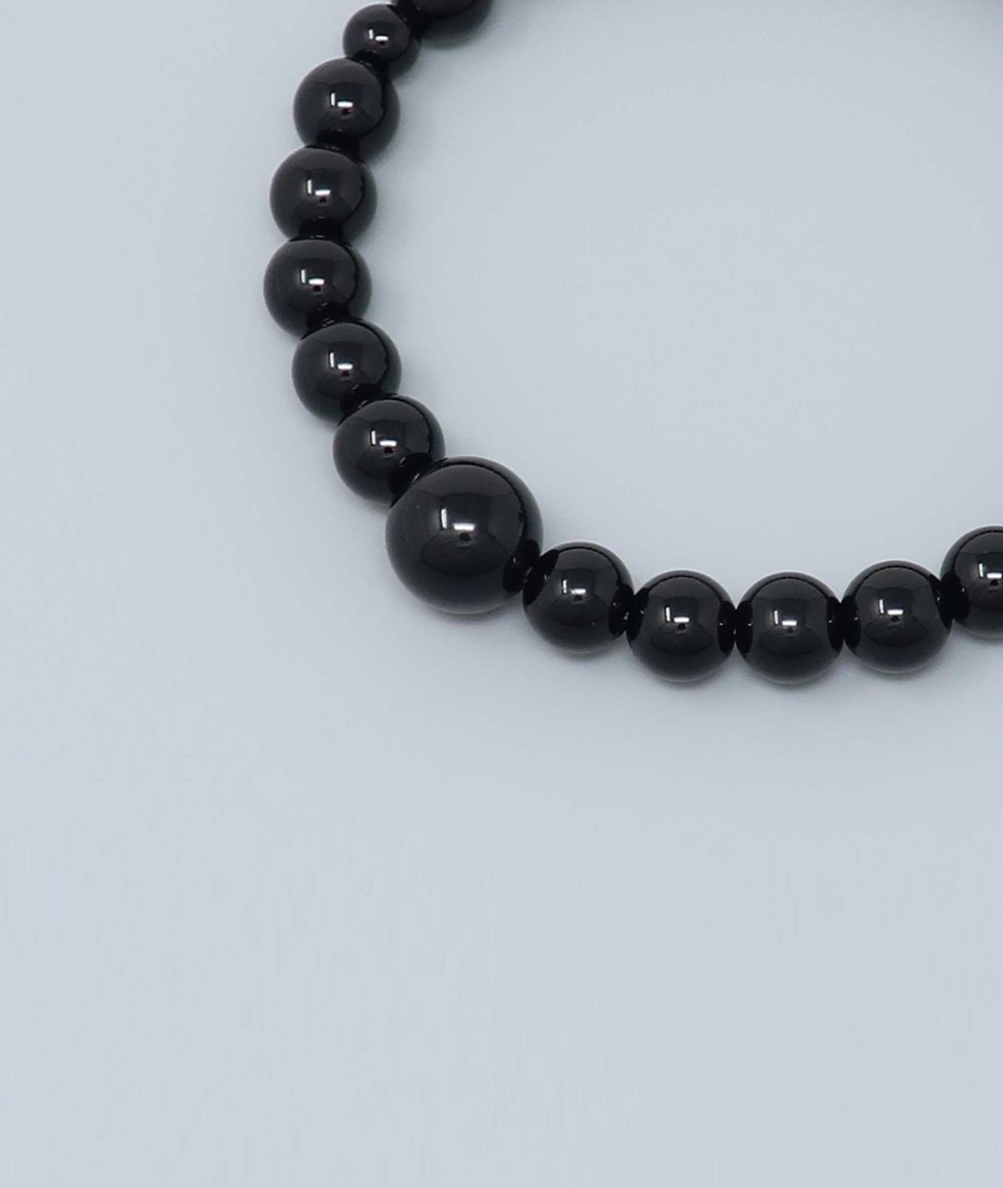 Pure Black Onyx Bracelet - Kyoto Kanbe Juzu