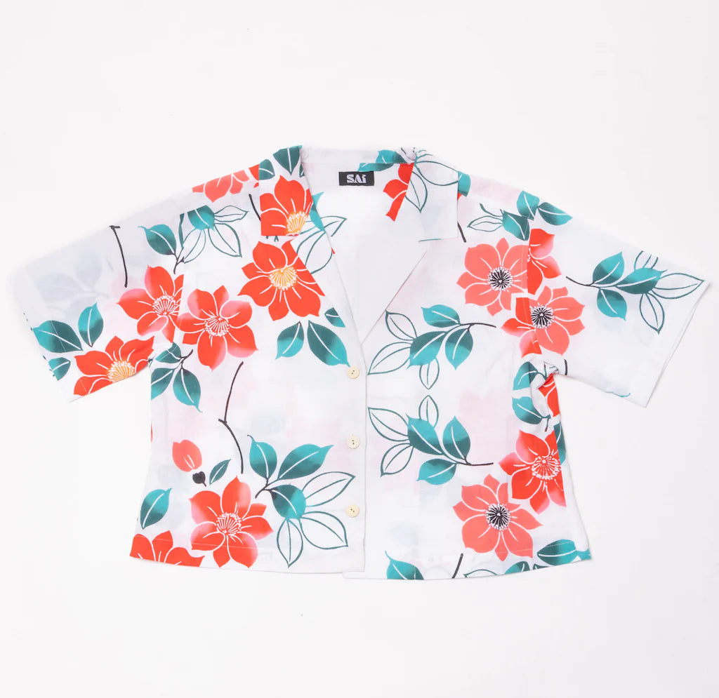 Tsubaki Crop Shirt - SAI Japan Vintage