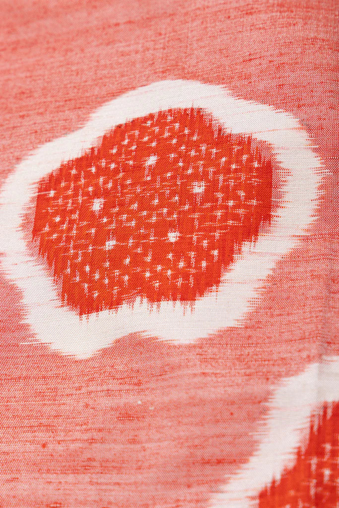 Red Flower Crop Shirt - SAI Japan Vintage