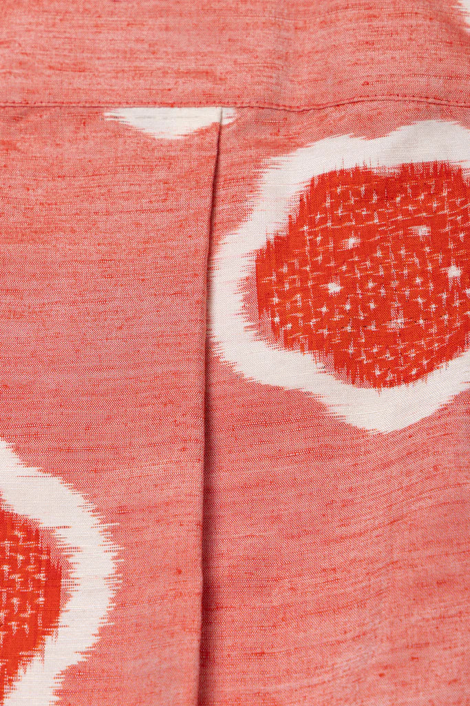 Red Flower Crop Shirt - SAI Japan Vintage