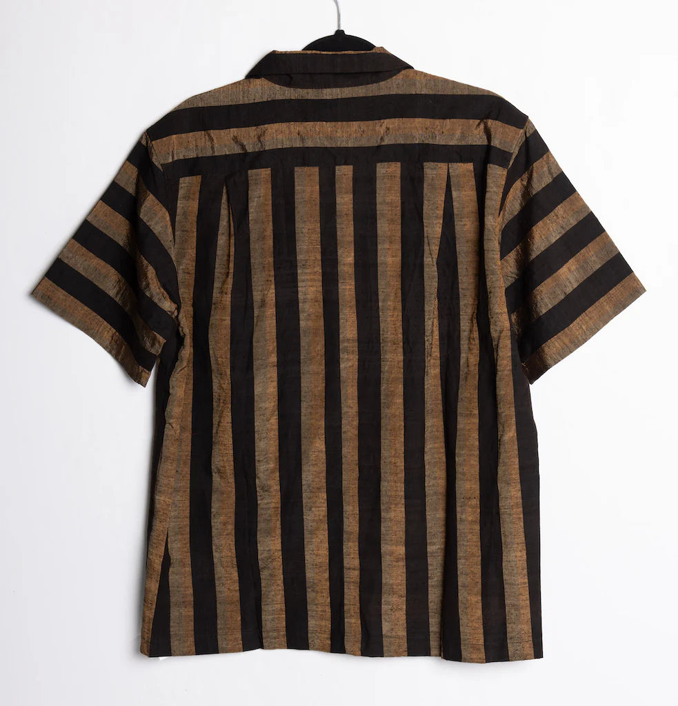 Black x Brown Kimono Shirts - SAI Japan Vintage
