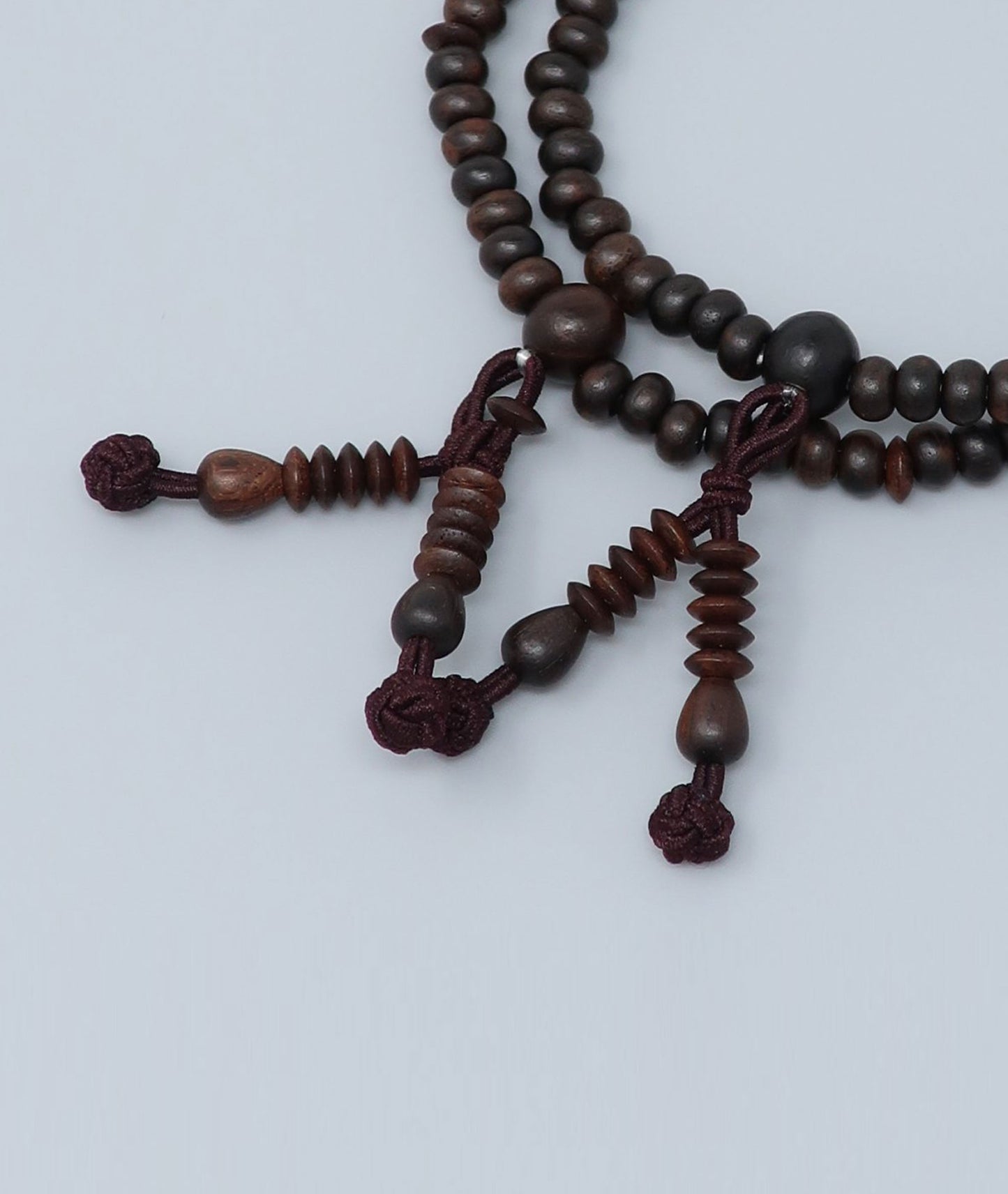 Striped Ebony Bead Bracelet - Kanbe Juzu Kyoto Japan