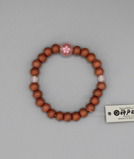 Sakura Bracelet – Rose Quartz 7mm - Kyoto Kanbe Juzu