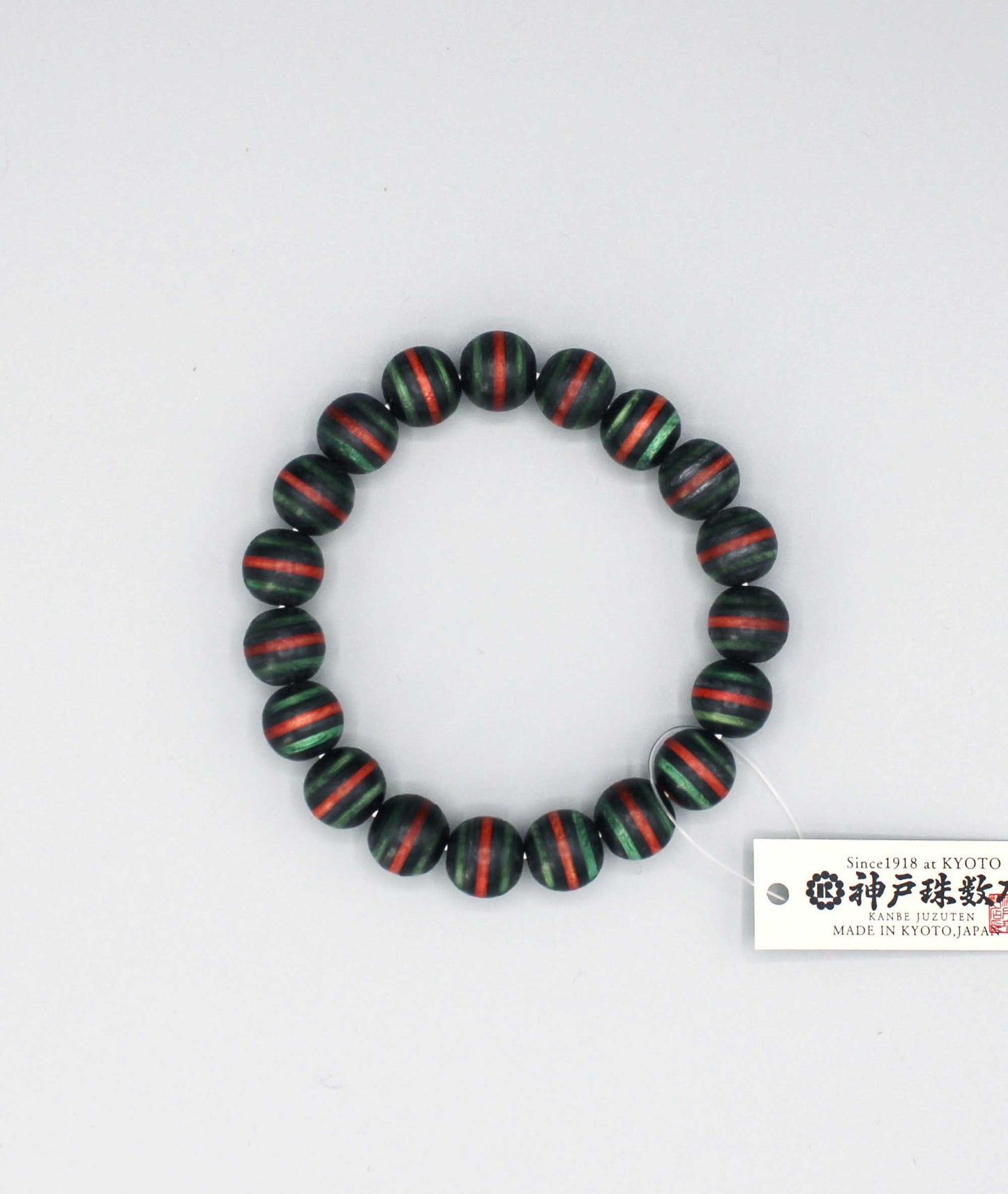 Striped Wood Balance Bracelet - Kyoto Kanbe Juzu