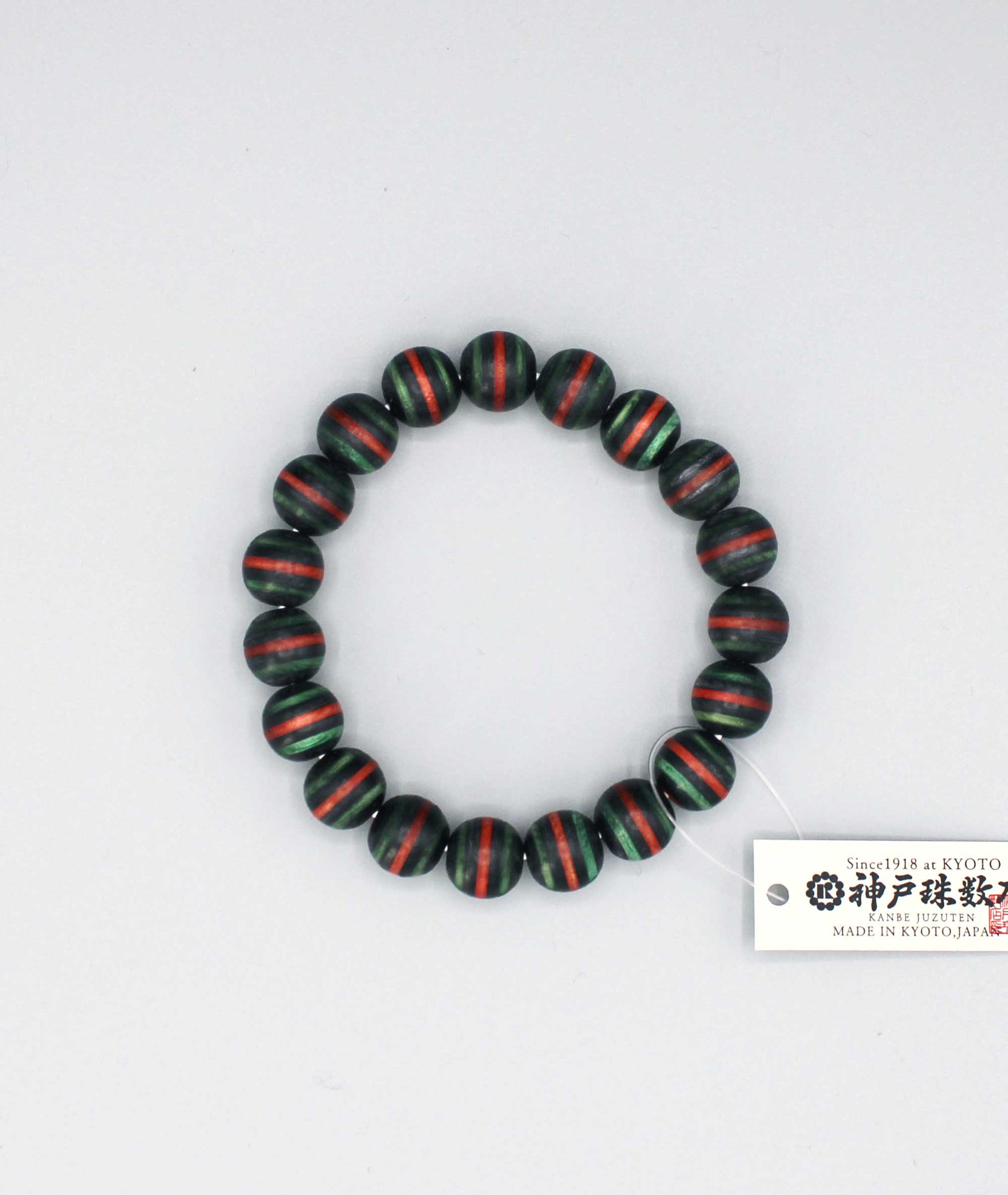 Striped Wood Balance Bracelet - Kyoto Kanbe Juzu