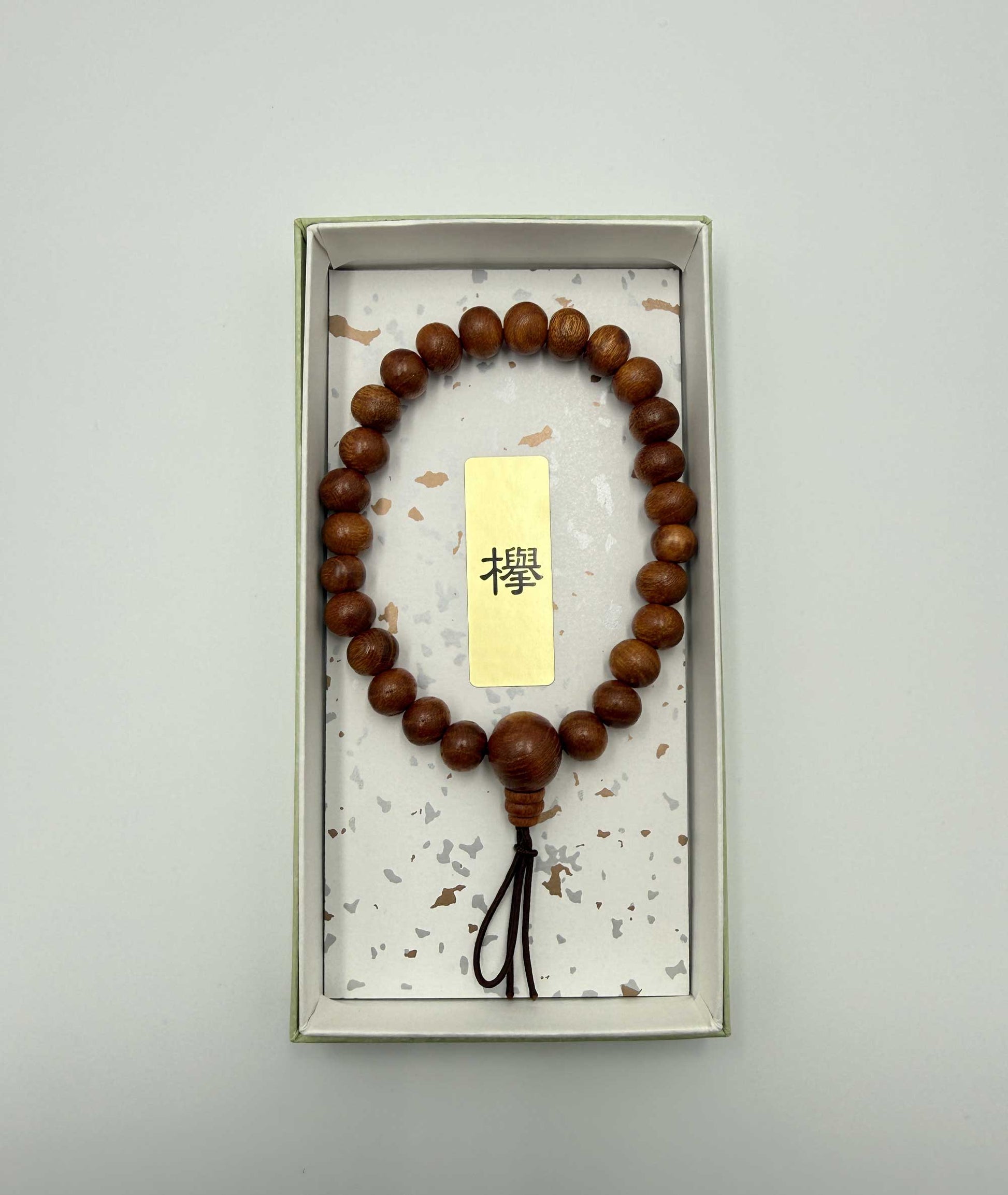 Keyaki Wood Bead Bracelet 7mm - Kyoto Kanbe Juzu