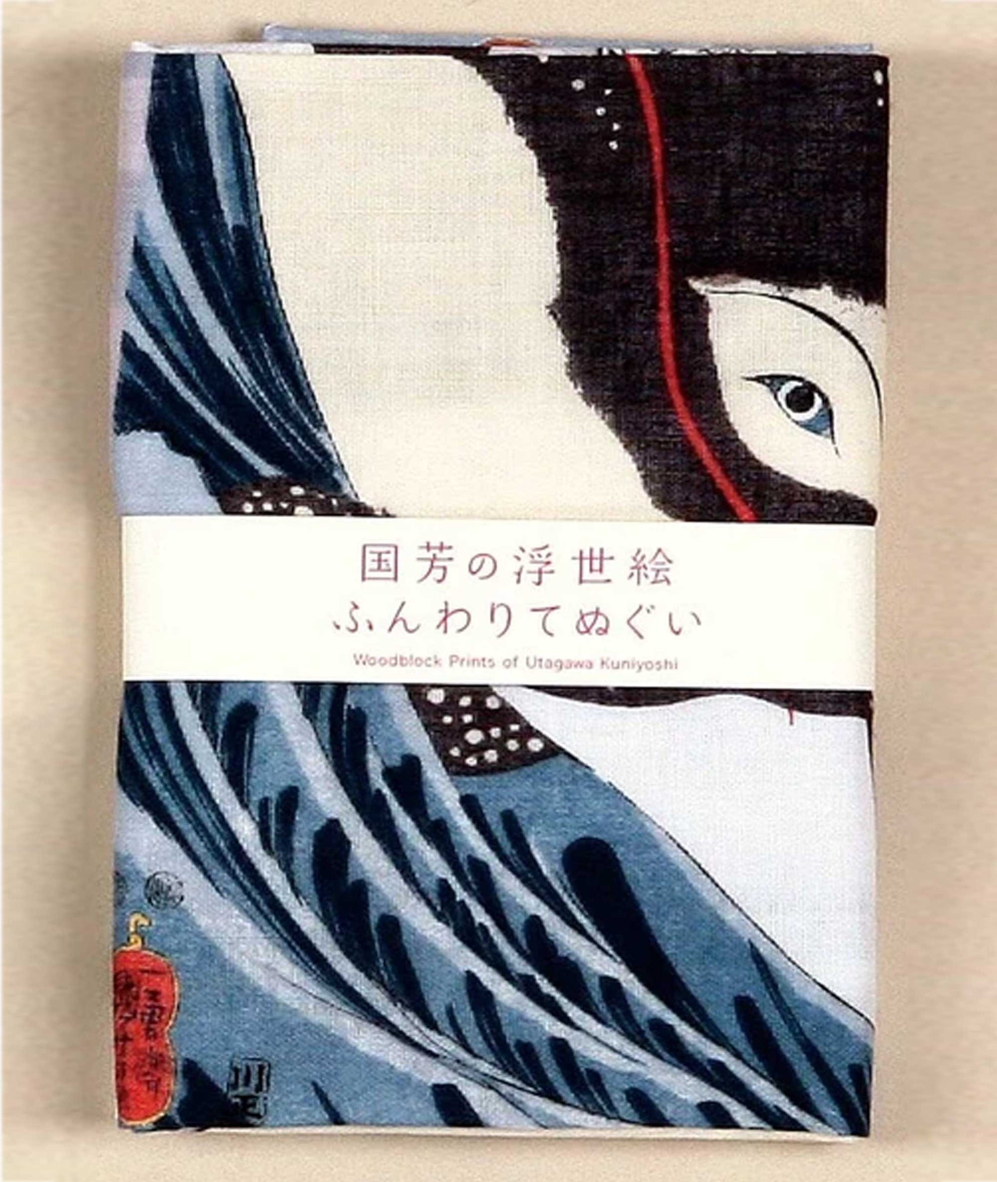 Ukiyo-e Double Gauze Hand Towel – Kuniyoshi “Giant Whale” - Yamamotojin Shoten