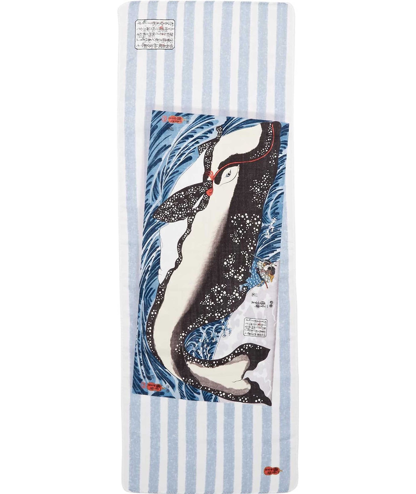 Ukiyo-e Double Gauze Hand Towel – Kuniyoshi “Giant Whale” - Yamamotojin Shoten