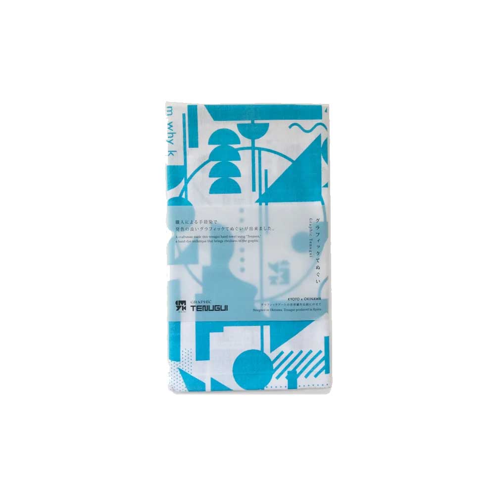Graphic Tenugui Gauze Hand Towel - Yamamotojin Shoten
